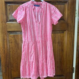 Elegant Pink Mini Dress with Pattern